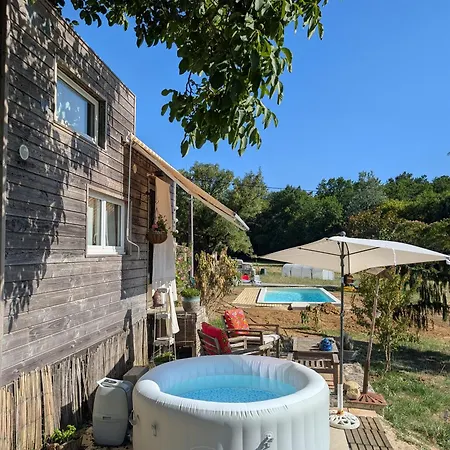 Chalet Tiny Chouette Et Jacuzzi Doulezon